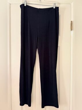 Chico's Black Straight-Leg Pull-On Pants